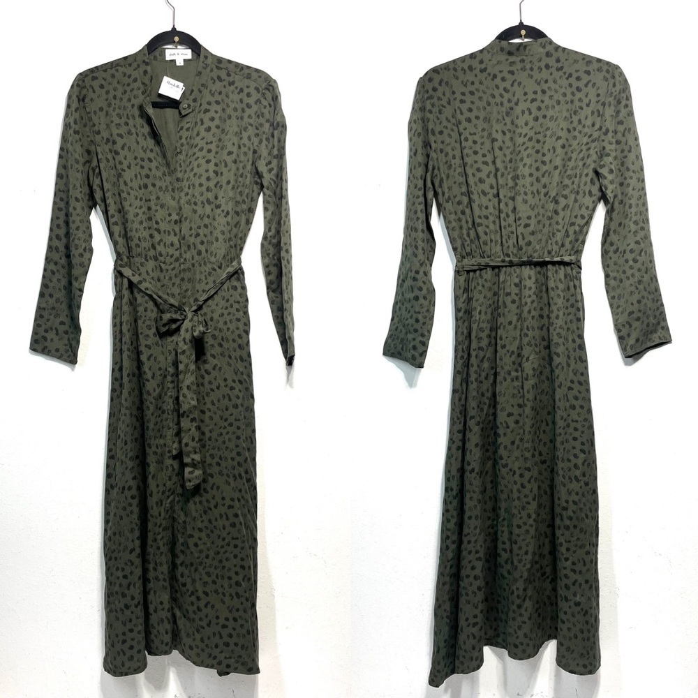 Cloth & Stone Maxi Shirt Dress Anthropologie Small P592